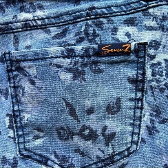 Seven7 Floral Ankle Length Skinny Jeans 6P - Picture 5 of 13